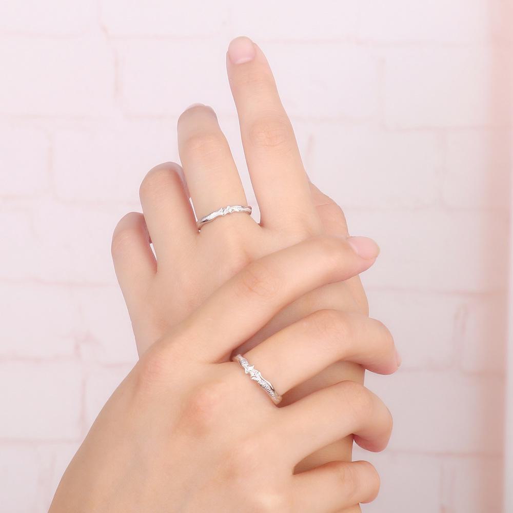 Парные кольца из чистого серебра 999 пробы — модный, креативный и современный дизайн