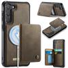 For Samsung Galaxy S23 Magnetic Case CASEME ME80 Series Leather PC TPU Phone Cover with Detachable Wallet