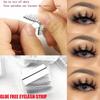 Easy To Use Reusable Self-adhesive Eye Makeup Tools Hypoallergenic Glue-free False Eyelashes Strip