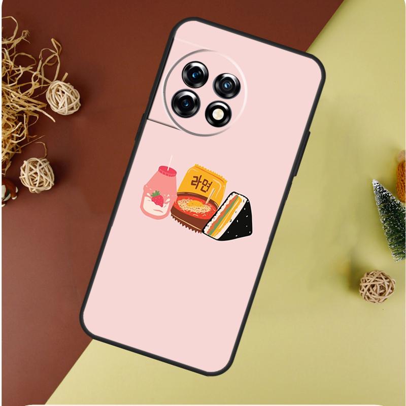 Милый Клубничный Молочный Чехол для Телефона OnePlus 13 12 11 12R 13R 9 10 Pro 8T 9RT 10T 10R Nord 4 CE 2 3 Lite N20 N30