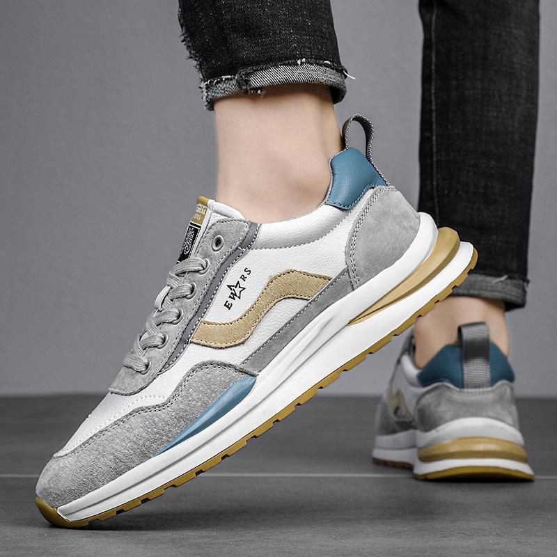 Мужская корейская модная повседневная обувь на мягкой подошве, всесезонная удобная обувь для ходьбы на открытом воздухе, модная молодежная спортивная обувь, студенческая обувь