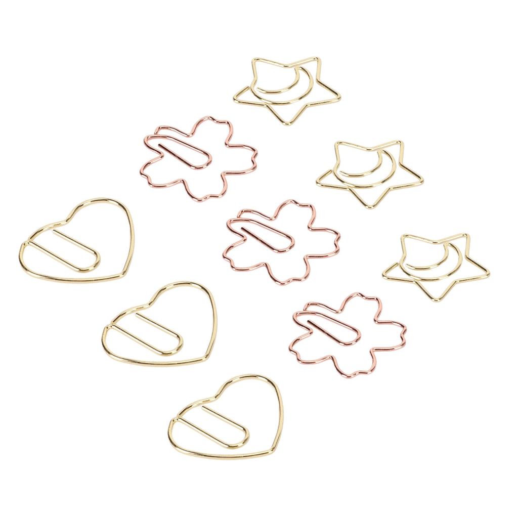 30 шт. скрепок в форме сердца и звезды, закладка, зажим для офиса, школы, студенческих файлов, классификация