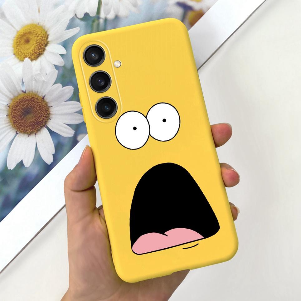 Для Huawei Samsung Galaxy M15 F15 Задняя крышка Мягкий матовый жидкий силикон Чехол Samsung F15 Корпус Астронавт Динозавр