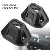 Крышка насадки на глушитель мотоцикла из глянцевого углеродного волокна черного цвета, аксессуары для украшения выхлопной трубы для Honda Click 125 150
