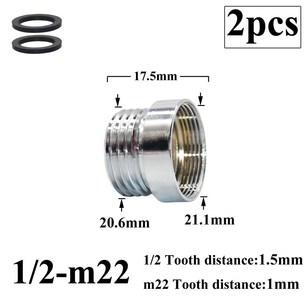 2 шт. 1/2 переходник на 16, 18, 20, 22, 24, 26, 28 мм наружная резьба адаптер для смесителя кухня ванная комната латунные фитинги для барботера вода соединение