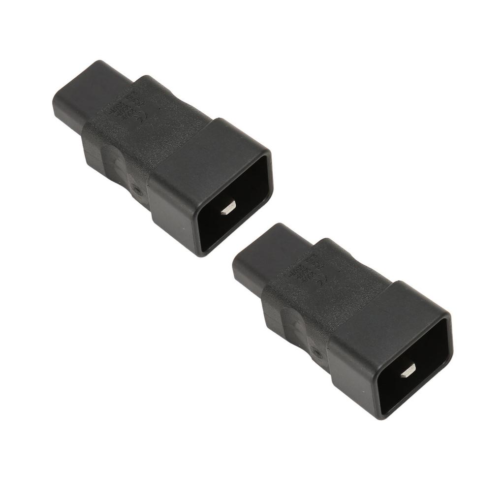 2PCS IEC320 C20 to IEC320 C13 Power Adapter Plug and Play C20 to C13 Power Socket Adapter for UPS PDU Server Ups Socket