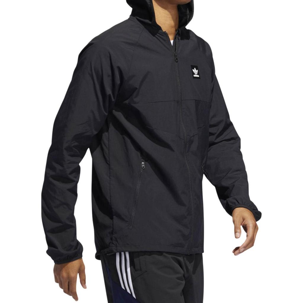 adidas Мужская куртка Originals Trefoil Sports с капюшоном, повседневная, черная DU8322