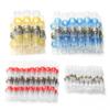 Heat Shrinkable Wire Connectors 10pcs Waterproof Sleeve AWG22-18 Butt Electrical Splice Tinned Solder Seal Terminal