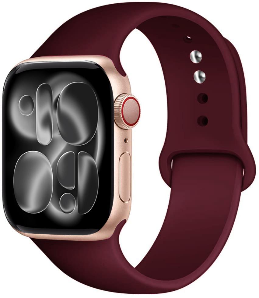 Силиконовый ремешок Для Apple Watch 11 band 44mm 40mm 49mm 45mm 41mm 38 46mm 42mm correa bracelet iWatch series 9 8 7 6 SE ultra 2 3