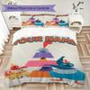 Custom Name Twirlywoos Pattern Bedding uilt Set uilt Cover Pillowcase Home Decoration Birthday Gift (1*duvet cover+2*pillowcase without core)