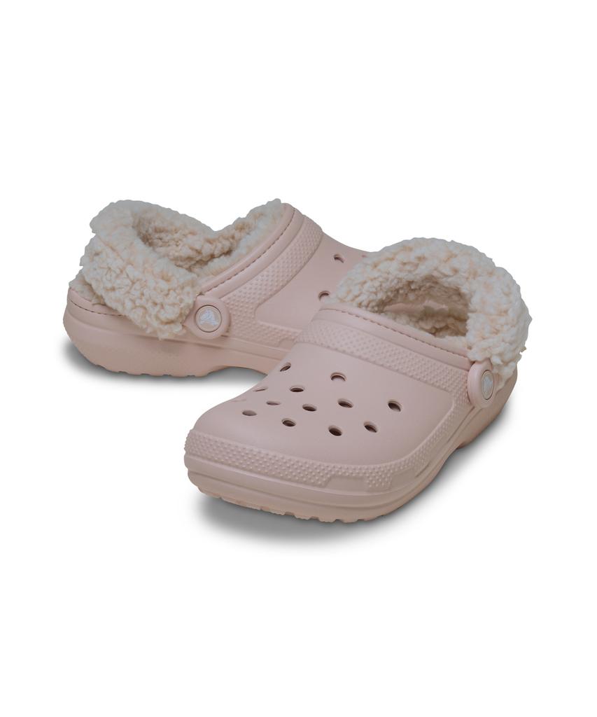 Классические клоги Crocs на флисовой подкладке (Флисовый ремешок) - Кварц / 211396-6Ur