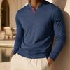 Мужская футболка-henley 100% хлопок, с длинным рукавом, однотонная, повседневная, осенняя, высокое качество, модная