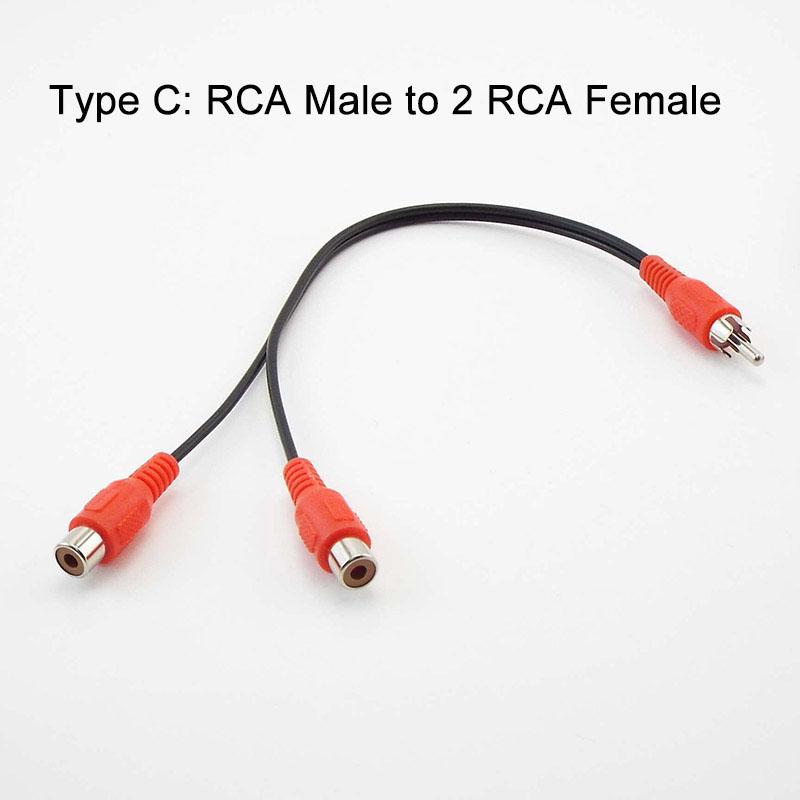 Универсальный кабель RCA с разъемом 3,5 мм, стереоаудиокабель с разъемом 2RCA, разъем «мама-папа» для наушников, адаптер AUX Y, аудиокабели Q