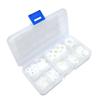 Set of 500 Nylon Flat Pads Nylon Flat Washer Assortment with Box for Furniture Hardware in Home Renovations Projects
