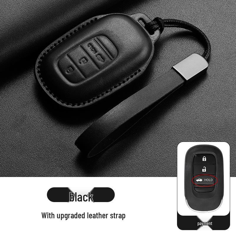 Stylish Key Cover for Eleventh Gen Civic, New CR-V, Accord, XR-V, Crown, HR-V, Xingge, and Haoying - Brown