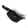 Большая пластиковая расческа для волос с вентиляцией, черная