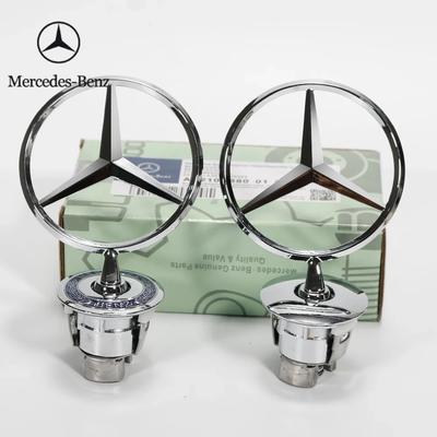 2025 Горячий Для Benz 1 шт. 44 мм 3D Металл Синий Хром Звезда Капот Значок Логотип Шильдик для Mercedes Benz W202 W203 W204 W208 W210 W