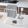 Dishcloth Rack Kitchen Sink Tray Rag Dish Cloth Shelf Sponge Drying Organizer