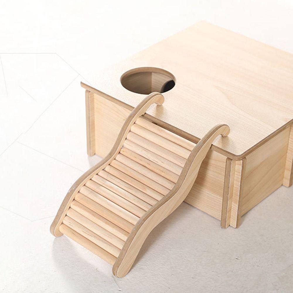 Multifunctional Animal Stairs Toy Wooden Ramp Bridge Hamster Climbing Ladder Squirrel