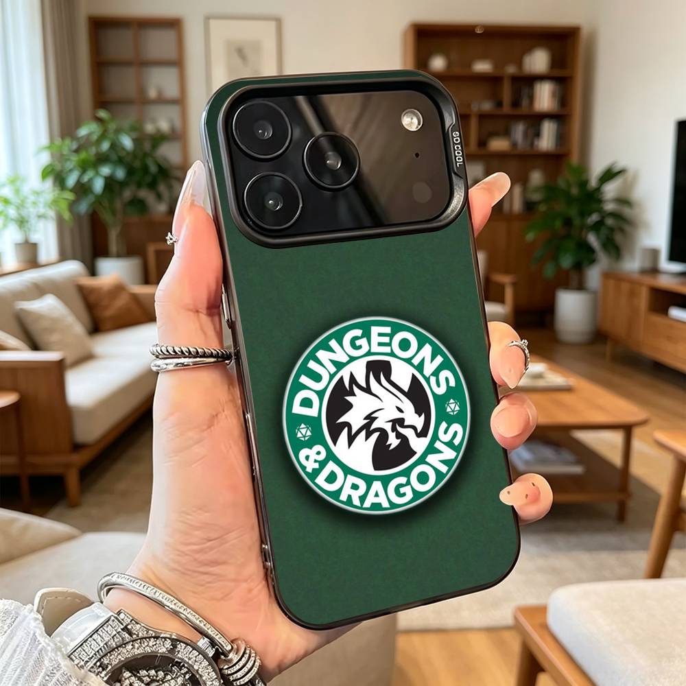 D&D Dungeons and D-Dragons Game Phone Case For iPhone 17,16,15,14,13,12,11Plus,Pro Max,XS,Colorful Silver Phone case Funda Cover