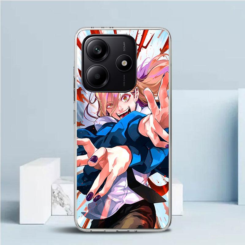 Чехол для телефона Chainsaw Man Power для Xiaomi Redmi Note 15 14 14S 13 12S 12 Pro Plus 11S 11 11T 11E 10S 10 + Мягкая задняя крышка из ТПУ