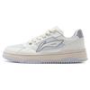 Li Ning Tian Ji 2.0 Comfortable Non-Slip Breathable Low-Top Skate Shoes Women Sneakers White Gray AGCT292-2