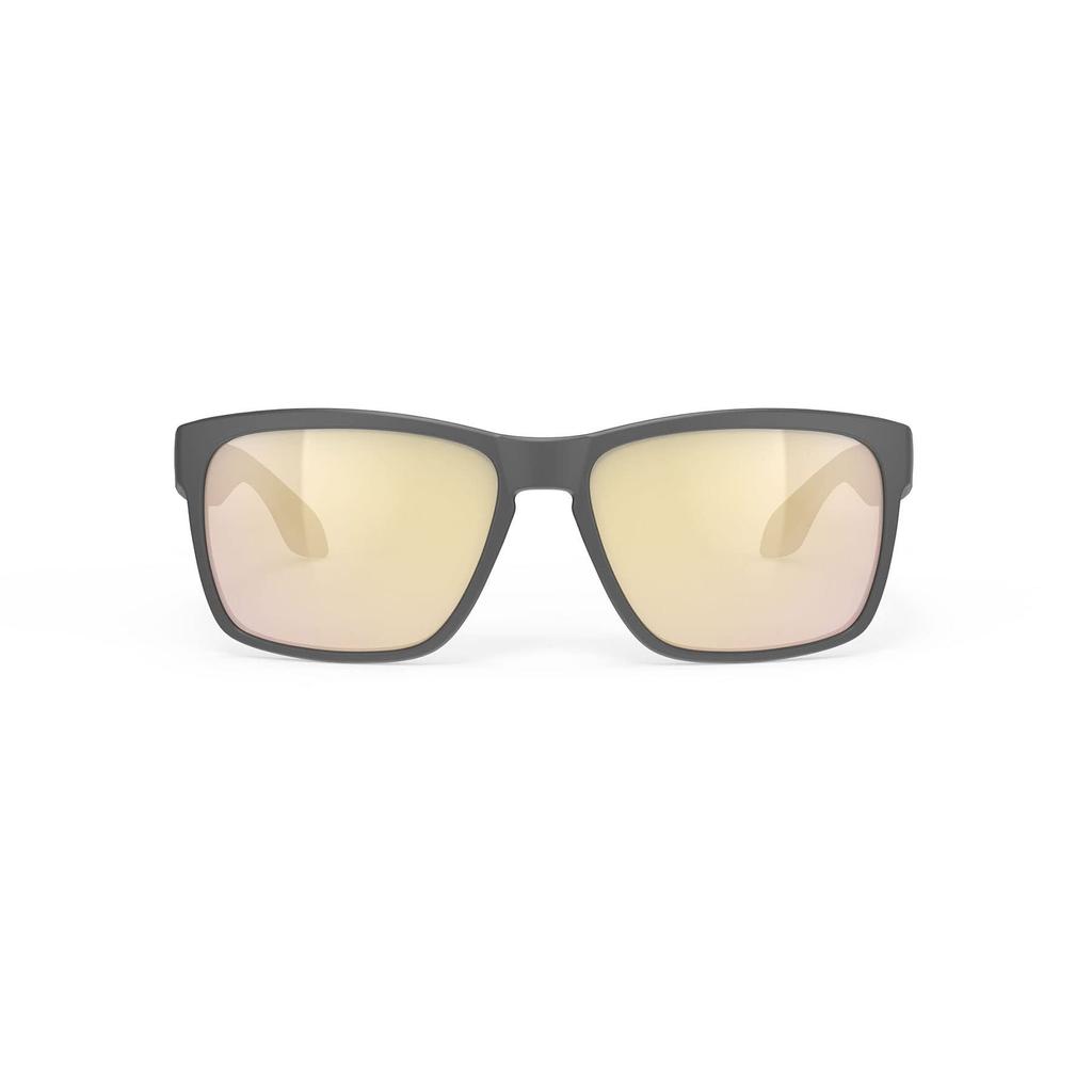 RUDY PROJECT Spinhawk Sunglasses Charcoal Laser Gold Lens Width 60mm Bridge Width 17mm Temple Length 133mm Matte/Multi SP315738-0000