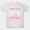 T Shirt Women Time To Tackle Breast Cancer Harajuku Print Kawaii Tshirt Summer Short Sleeve Female T-Shirt Top Tee