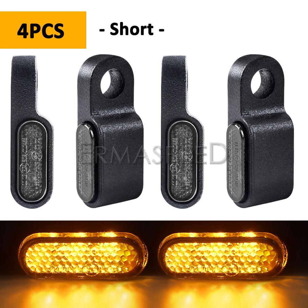 Руль светодиодный фонарик для мотоцикла Янтарный мини-проточная вода 12 В IP68 Водонепроницаемый указатель поворота Лампа Индикаторы Мото