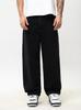 Jigga Wear Crown Men's Black Super Baggy Wide Jeans L