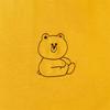 LINE FRIENDS Made by Brown Signature Embroidery Mustard Short -sleeved T -shirt