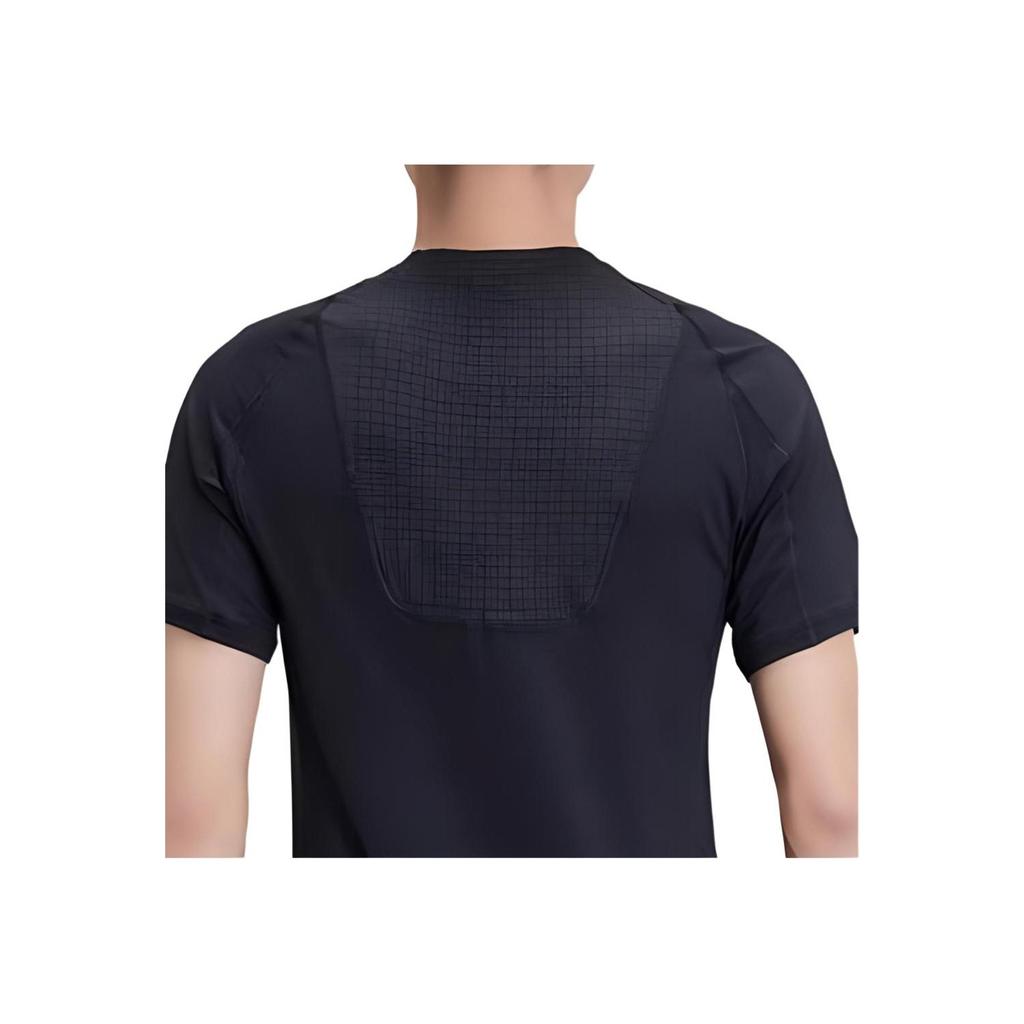 Nike Pro Breath Short Sleeve Top Logo Round Neck Quick Dry T-Shirt Men Tops Black AO1804-010-100