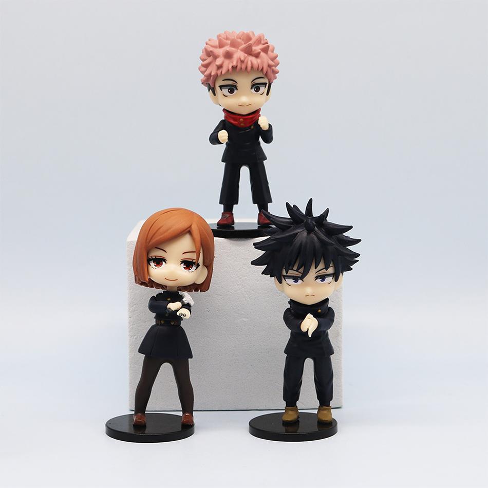 Новый набор из 7 шт. Q Posket Jujutsu Kaisen 9см Фигурка Сатору Годжо Итадори Юдзи Гэто Сугуру Нобара Мегуми Коллекция Персонаж Украшение