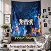 Custom Tapestry Wall Hanging, FC Zürich Personalized Name Text Home Wall Decor