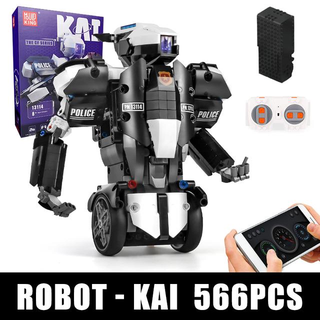 MOULD KING 13114 Technical STEM Toys Intelligent Robot Building Blocks Remote Control Robot Bricks Toys for Kids Birthday Gifts