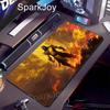 Gamer Desk Mat Mortal Kombat Scorpion Sub-Zero Mouse Pad Anti-Slip Rubber Smooth Cloth Material Wear-Resistant for E-Sports Fans