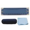 10 Hole Harmonica Metal C Key Diatonic Harmonica Mouth Organ Musical Instrument AccessoriesBlue