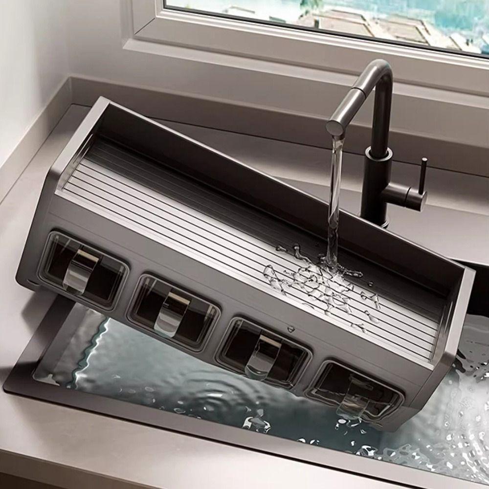 Multifunctional Condiment Jar Storage Holder Wall Mounted Condiment Organizer Cooking