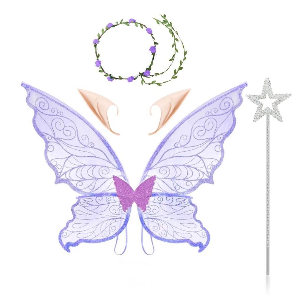 Lightweight Fairy Costume Wing Set Creative Dress Up Wings Set Elf Wings Costume  Masquerade