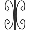 Garden Gate KAMPEN with Spear Tip Black 394.5 x 78 cm Steel