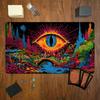 Psychedelic Magic Eye Fantasy Gaming Mouse Pad Playmat 24"X14" MTG TCG Office Desk Mat for Work Game PC Laptop Carpet MousePad
