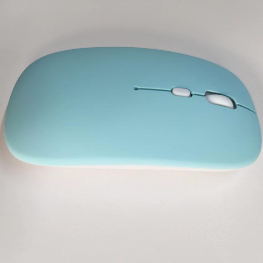 LED Lights Slim Rechargeable Bluetooth/ USB Wireless RGB Mouse for Tablet PC Andoid IPad