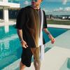 New Summer Men's Tracksuit Suit 3D Print Sports Men Clothing Men's Sets Short-Sleeve Suit Tshirts+Shorts 2 Piece Sets For Men