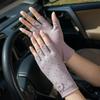 Anti-slip Women Half-finger Gloves Cotton Sunscreen Gloves Fashion Cycling Gloves  for Cycling