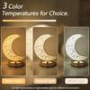 Moon Desk Lamp, Touch Controlled Three Color Gift Desk Lamp, Bedroom Bedside Decorative Atmosphere Desk Lamp