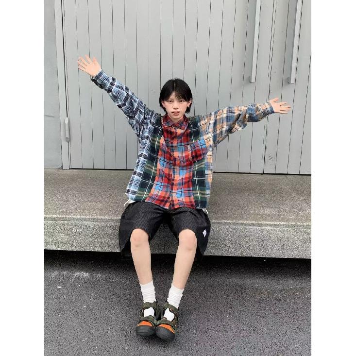 Рубашка с длинным рукавом с буквенным принтом 2024 года в японском стиле в стиле Гонконга, свободная рубашка для мальчиков, летнее модное универсальное повседневное пальто