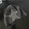 Осень и Зима Модные Крутые Полосатые Морская Звезда Черно-Серые Холодные Шапки для Мужчин и Женщин Вязаные Шапки Теплые Шерстяные Шапки Корея