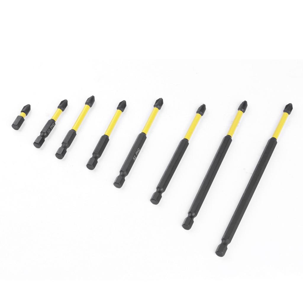 10Pcs Screwdriver Bit Hexagonal Shank Electric Drill Bit Set Screw Drill Head Power Tool Drill Attachment Part