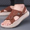 Новые летние пляжные шлепанцы уличные мужские повседневные нескользящие сандалии дышащие модные универсальные шлепанцы