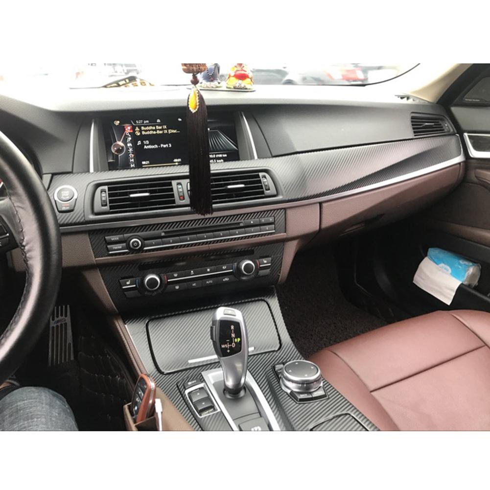 Наклейки для отделки салона с 3D-рисунком под карбоновое волокно Новые для BMW 5 серии F10 2011-17 гг.